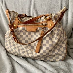 Louis Vuitton Evora MM Damier Azur AUTHENTIC